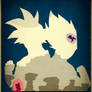 Old rivals, Goku and Vegeta - Minimalist Poster