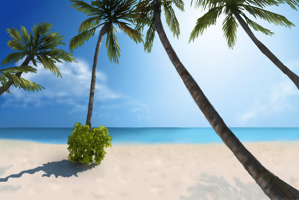 Beach Deviantart Background Beach by reartion on DeviantArt