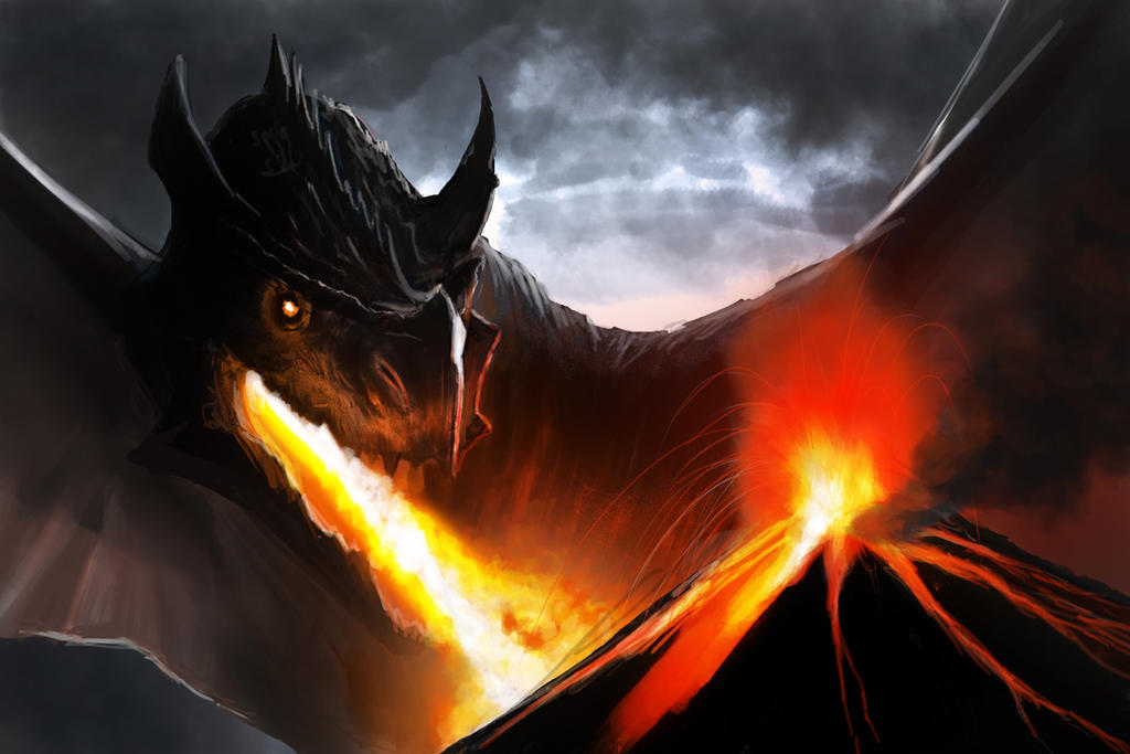 Volcano Exploding Dragon Volcano Dragon by reartion on DeviantArt