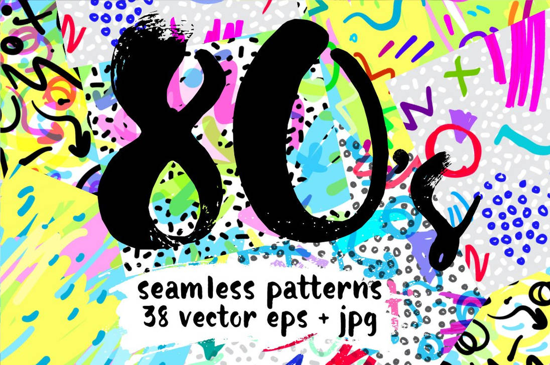 Pattern 38 80's Style: 38 Vector patterns by hanecofinateza on DeviantArt