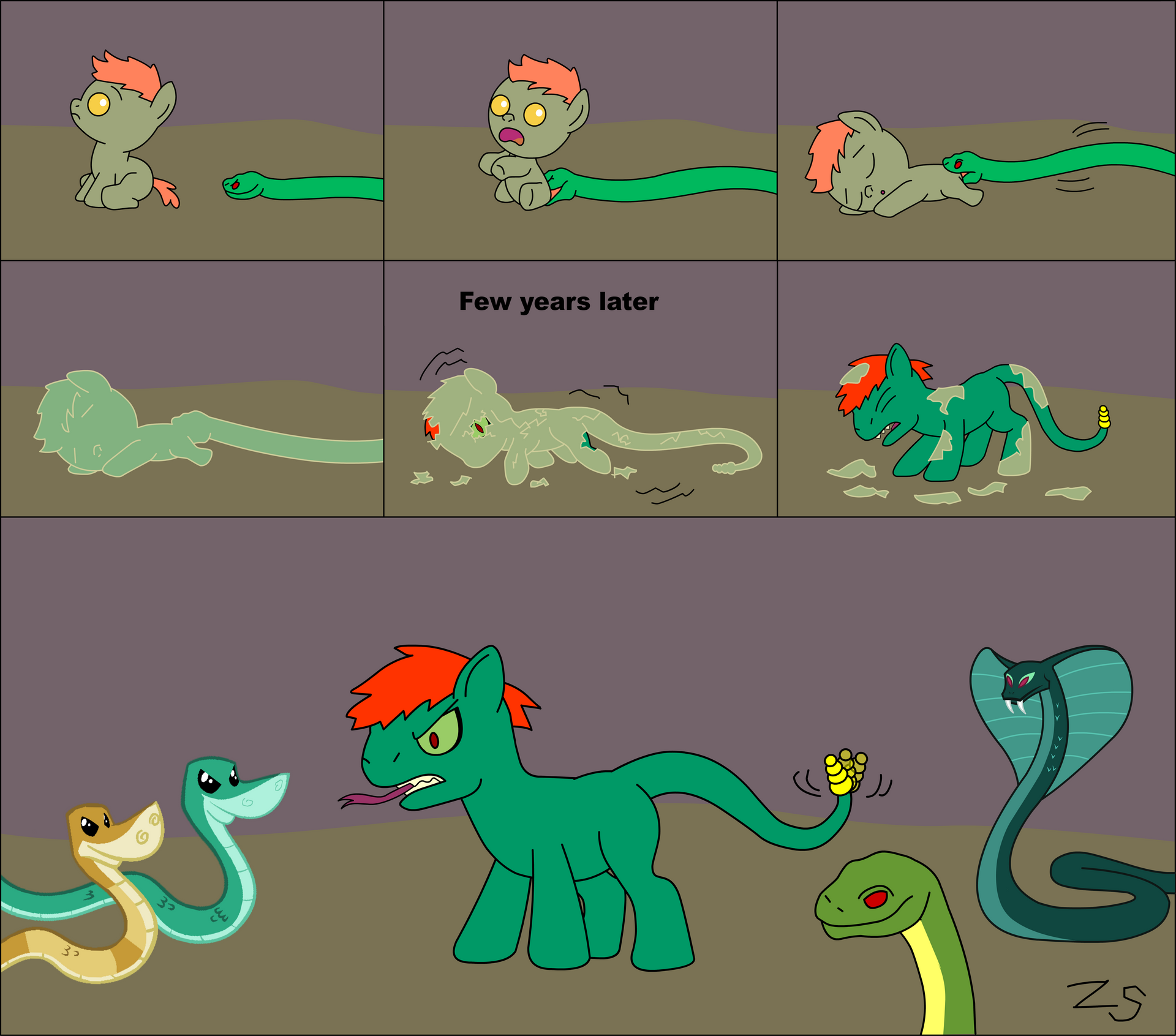 Deviantart Tail Mutation How Snake Tail Became Snake Tail by Zacharygoblin55 on DeviantArt