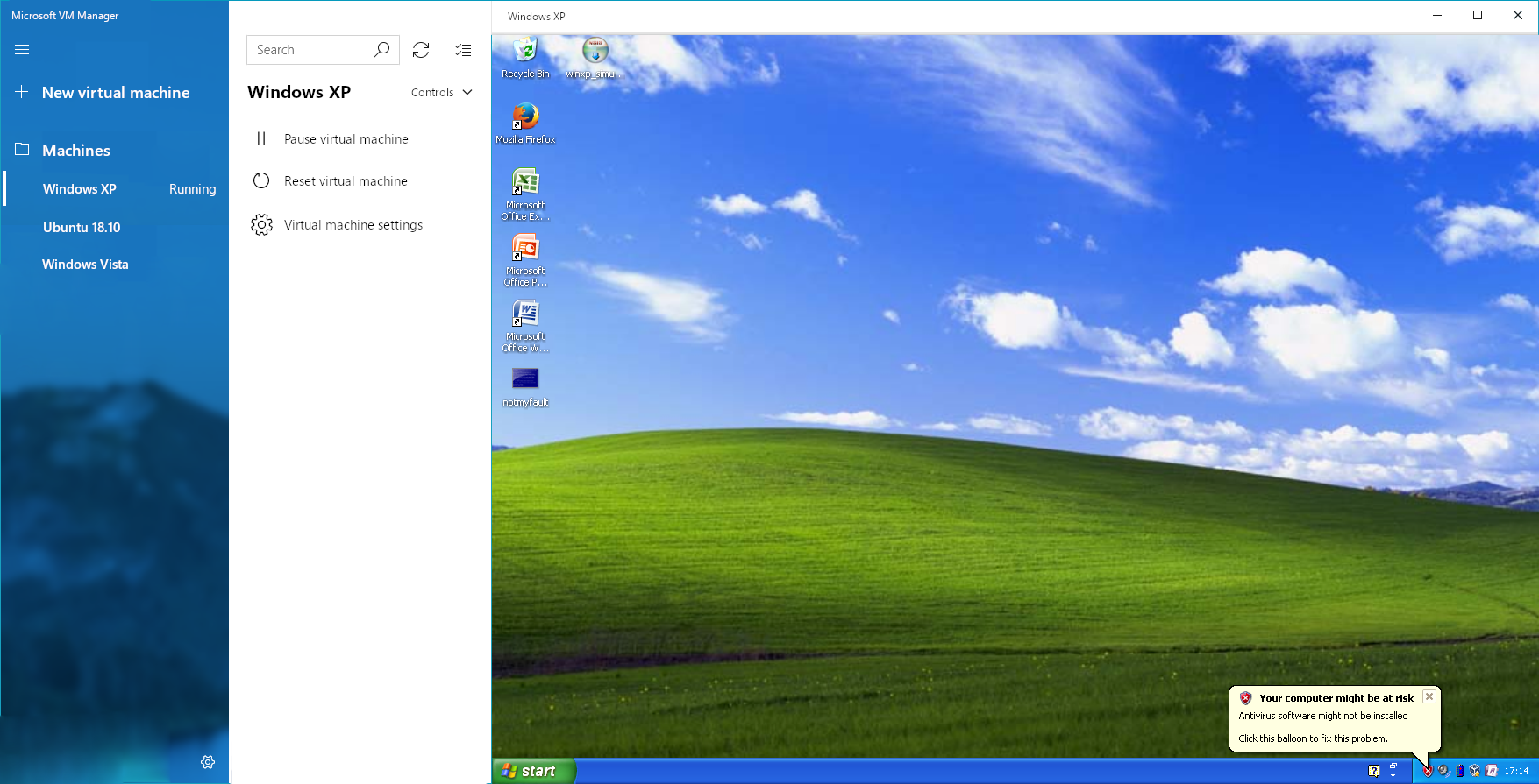 Microsoft VM Manager mockup by SpeedStriker243 on DeviantArt