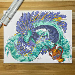 100 Dragons Challenge #73 | Zodiac - Aquarius
