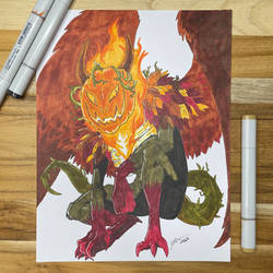 100 Dragons Challenge #77 | Jack-O'-Lantern Dragon