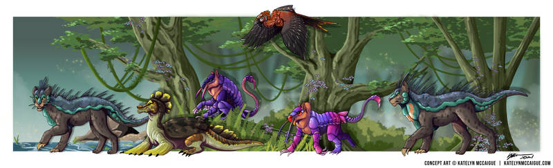 Jungle Biome Creature Line Up
