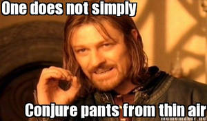 One does not simply