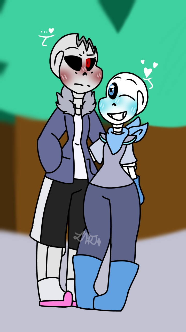 Dust Sans x Berry Sans by Fensiar on DeviantArt