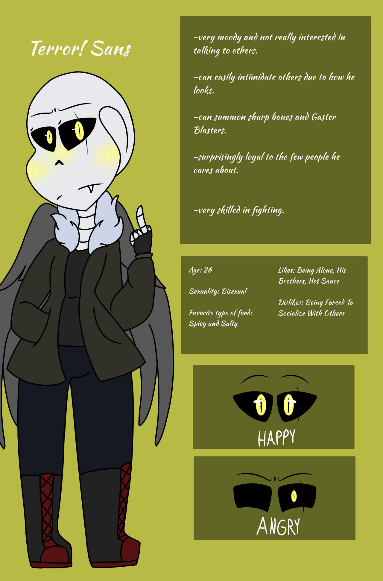 Terror Sans Reference Sheet by JadeNightmareSans on DeviantArt