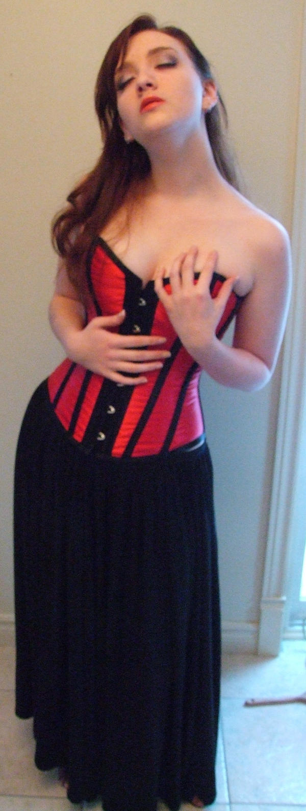 Red Corset 10