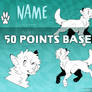 P2U Canine Ref Sheet Base: SALE 30 PTS