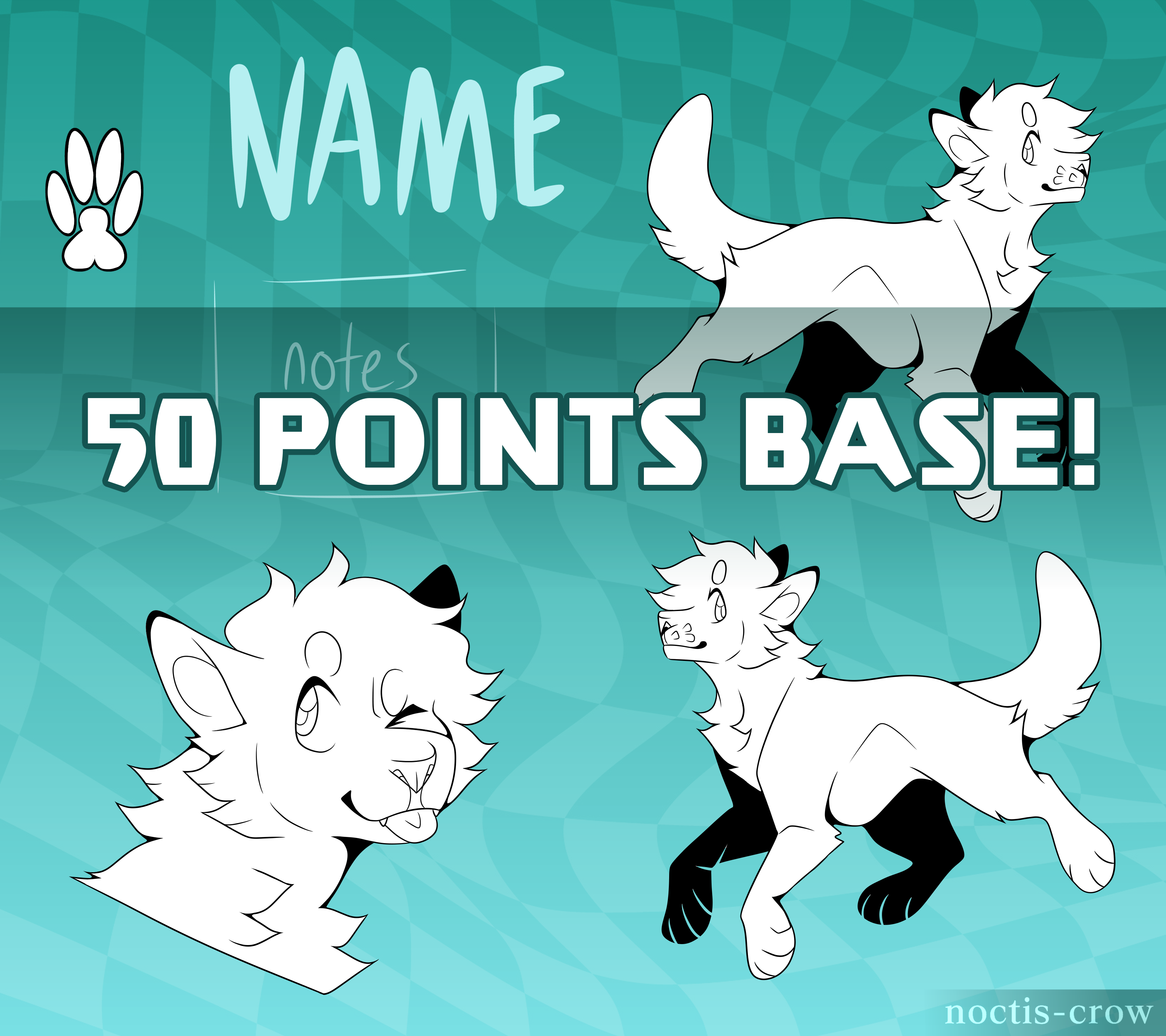 P2U Canine Ref Sheet Base: SALE 30 PTS by noctis-crow on DeviantArt