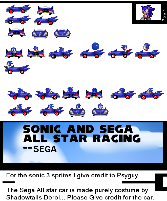 Sonic - Speed Star Sprite