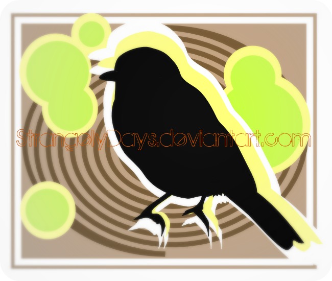 Abstract Bird Graphic