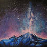Aquarelle Painting: Milky Way