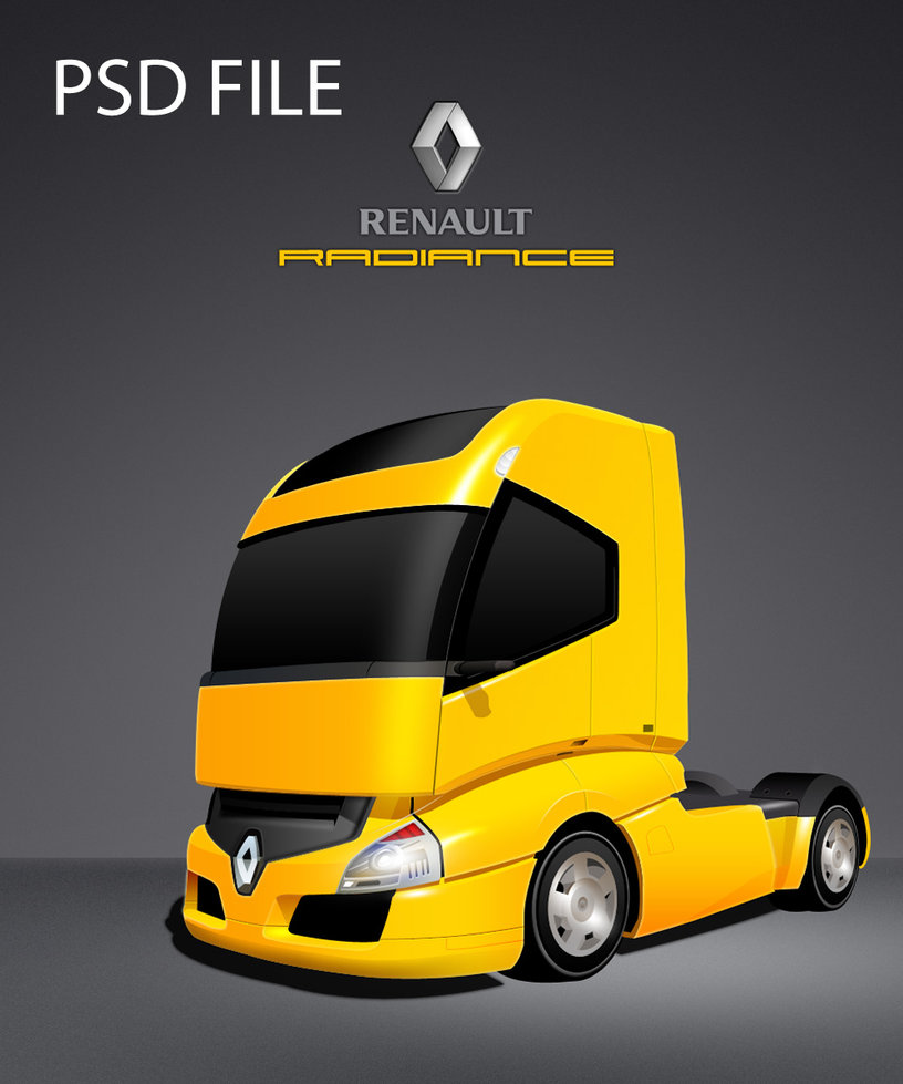 PSD -  Renault Radiance Truck
