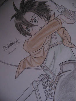 Eren Drawing (Colored)