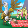 Picnick Fight ft. Fluttershy and... Gilda?