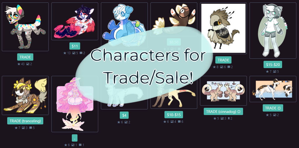 Characters for Trade/Sale!