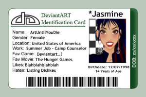 Deviantart ID Card ~ ArtUntilYouDie by ArtUntilYouDie on DeviantArt