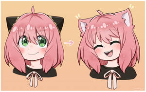 Anya's secret cat ears!