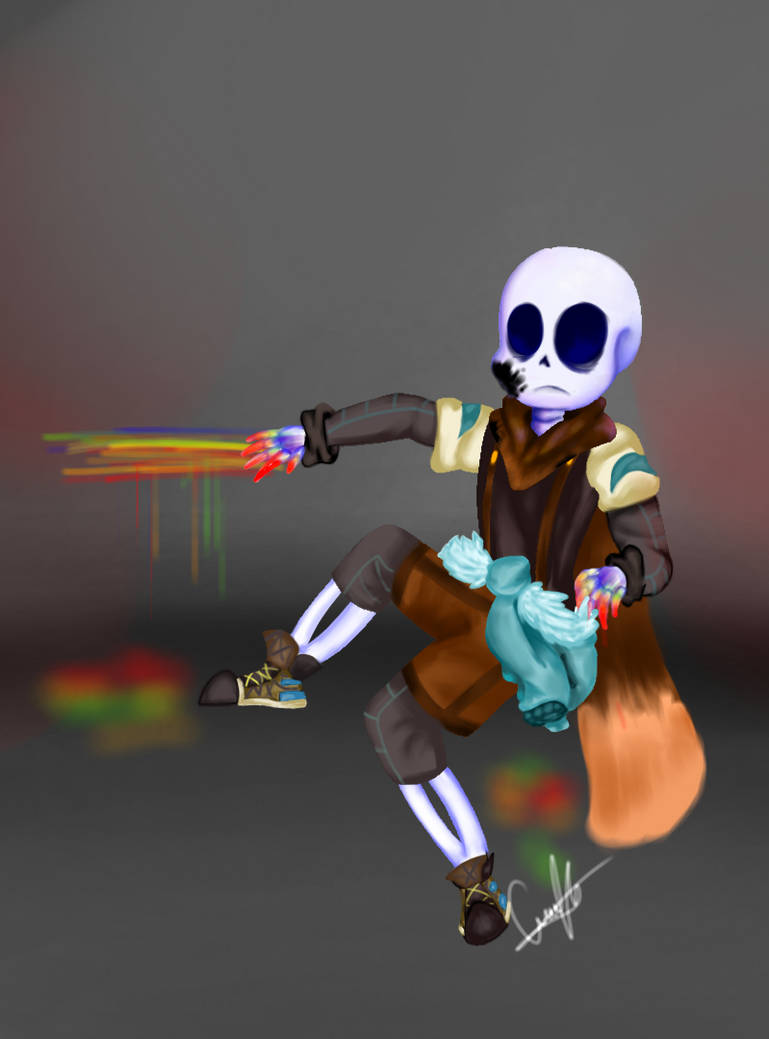 Ink sans by TheCraftyGlitches on DeviantArt