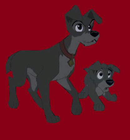 Lady and the Tramp render - tramps protects scamp by steeleaddict on ...