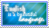 English is Beautiful Stamp