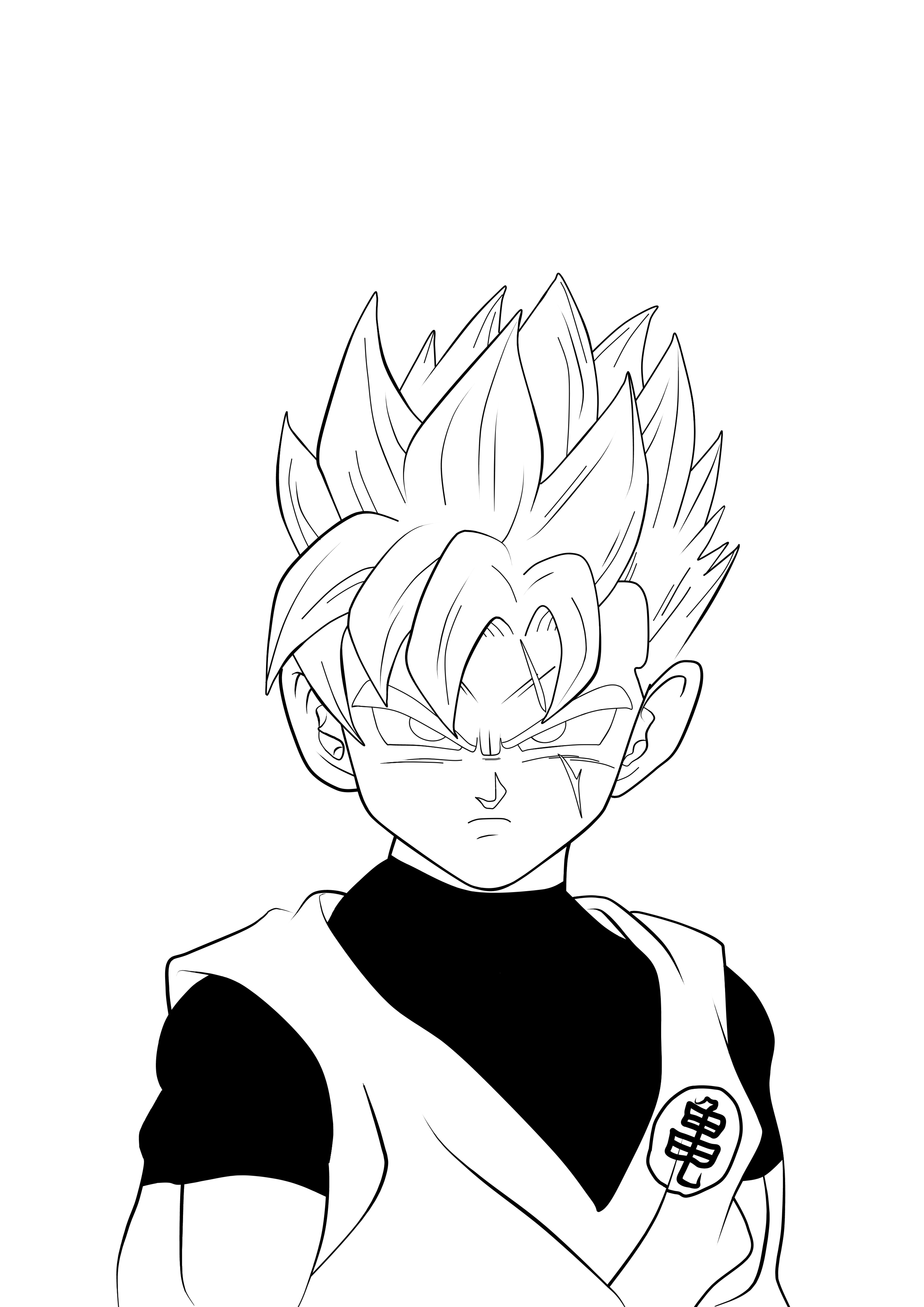 Goku Jr (Kai) Super Sayajin 2 (color) by SonGokuJr199 on DeviantArt