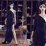 5th Atelier: Black Knit Dress