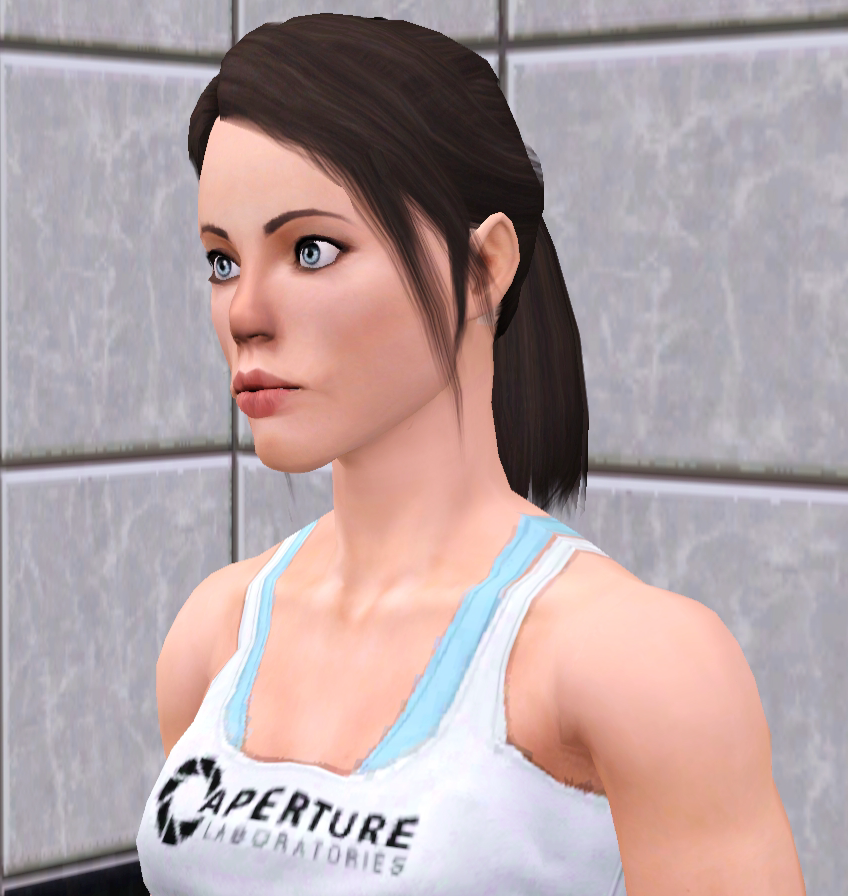 Chell in Sims3 (WIP2)