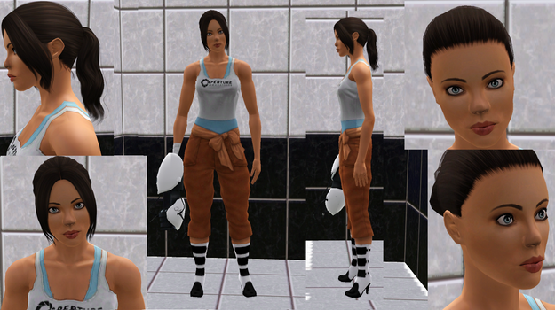 Chell in Sims3 (WIP3)