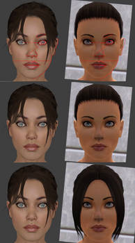 Chell in Sims3 (Front Comparison2)