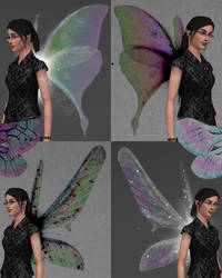 Iridescent Bug Wings for Fairies (Sims3)
