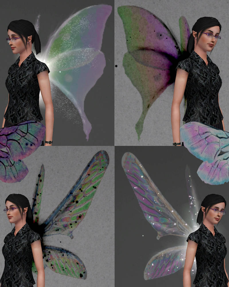 Iridescent Bug Wings for Fairies (Sims3) by Callia-Evergreen on DeviantArt