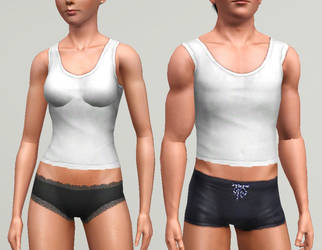 Sims 3 Basegame Fitted Tank as Accessory
