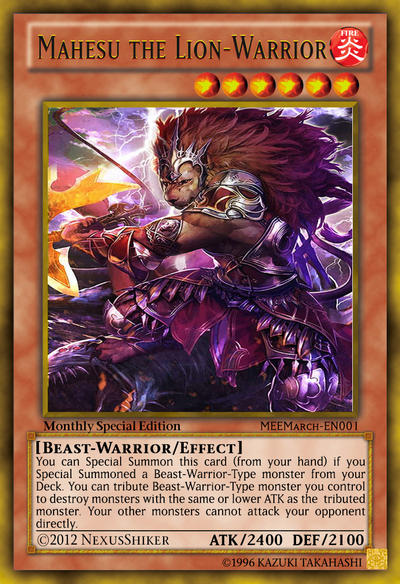 beast warrior yugioh deck Complete Custom for Yu-Gi-Oh! ARC-V All Beast Warrior-Type Monsters in