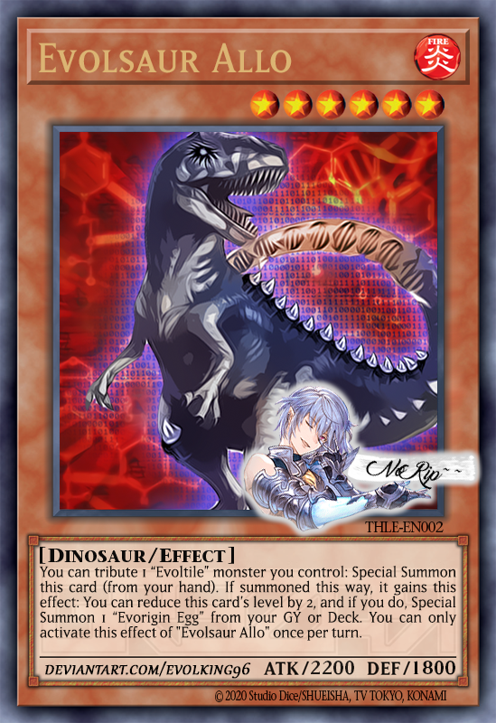 yugioh evolsaur cards Complete Custom Deck for Yu-Gi-Oh! You can add 1 Evoltile monster from your Deck to your hand. YuGiOh Trading Card Game Photon