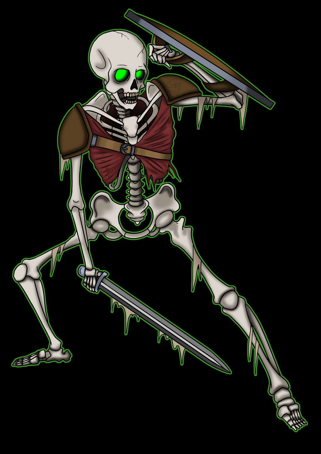 Drawtober Day 14 - Skeleton by Gordonthemonkey on DeviantArt
