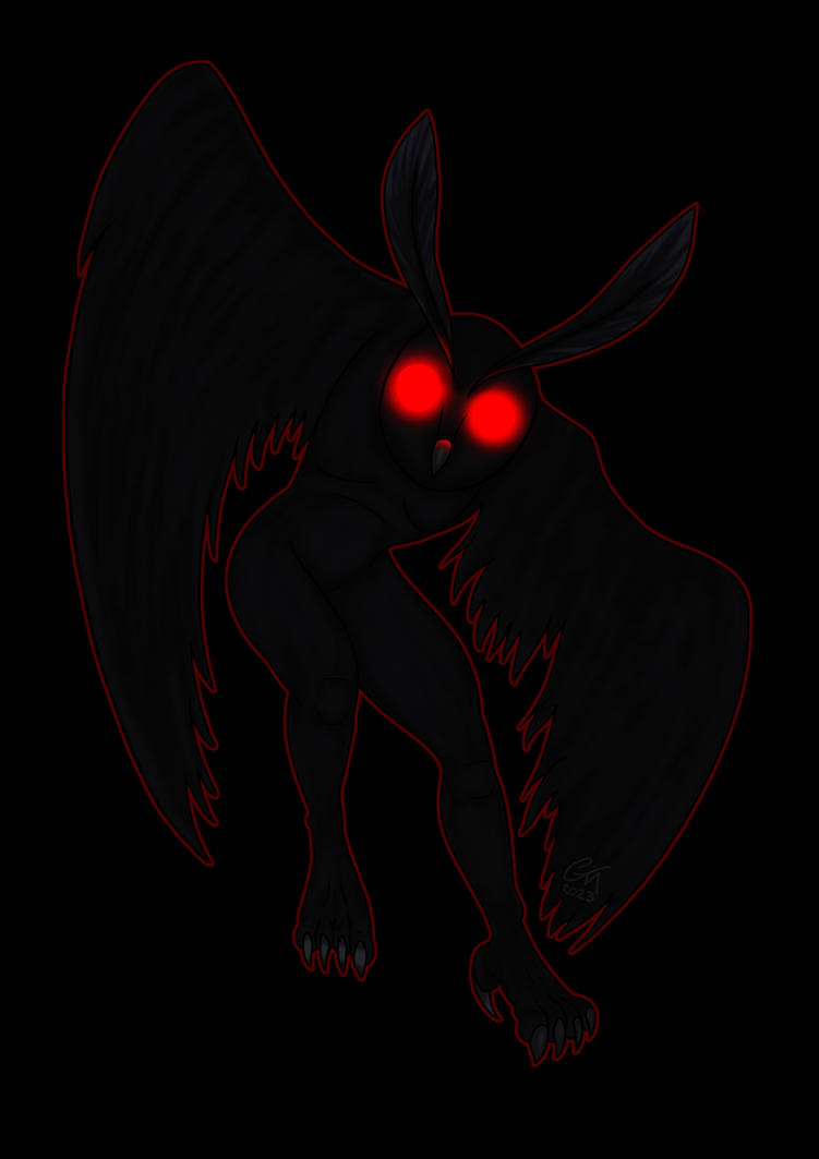 Drawtober Day 15 - Mothman by Gordonthemonkey on DeviantArt