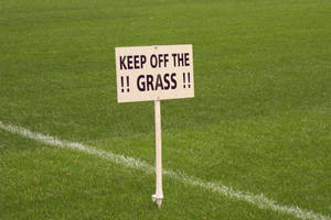 STOCK Keep off the grass by Inilein