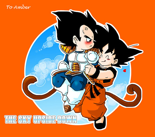 Goku x Vegeta chibi [cover] by HTK AMN