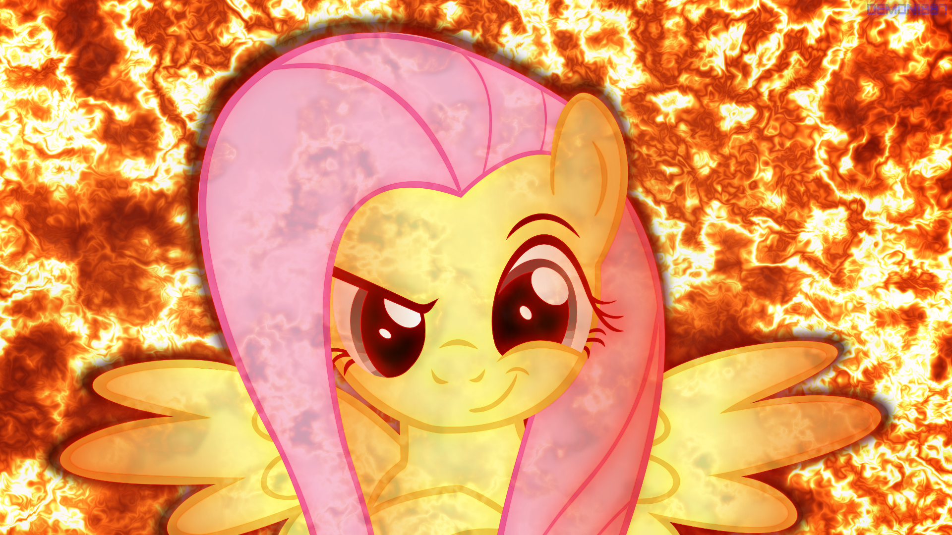 Badass Fluttershy [V2] [Wallpaper]