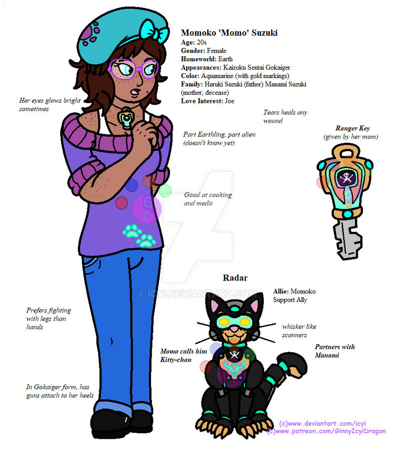 Gokaiger OCs - Momoko Suzuki and Radar by Icyi on DeviantArt