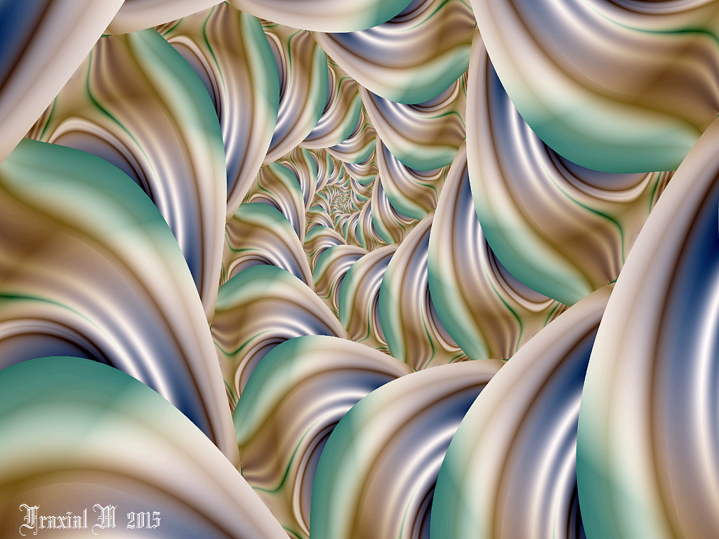 Pearly Iridescent Spiral 2