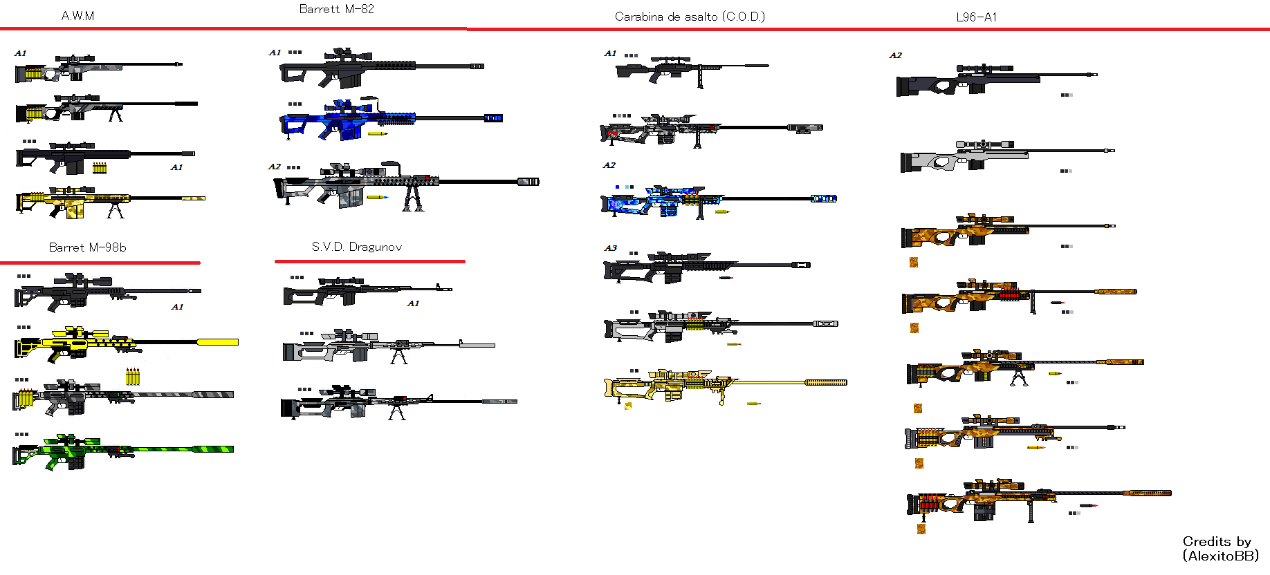 Guns: Heavy Sniper rifles by AlexanderVonDerBrung on DeviantArt