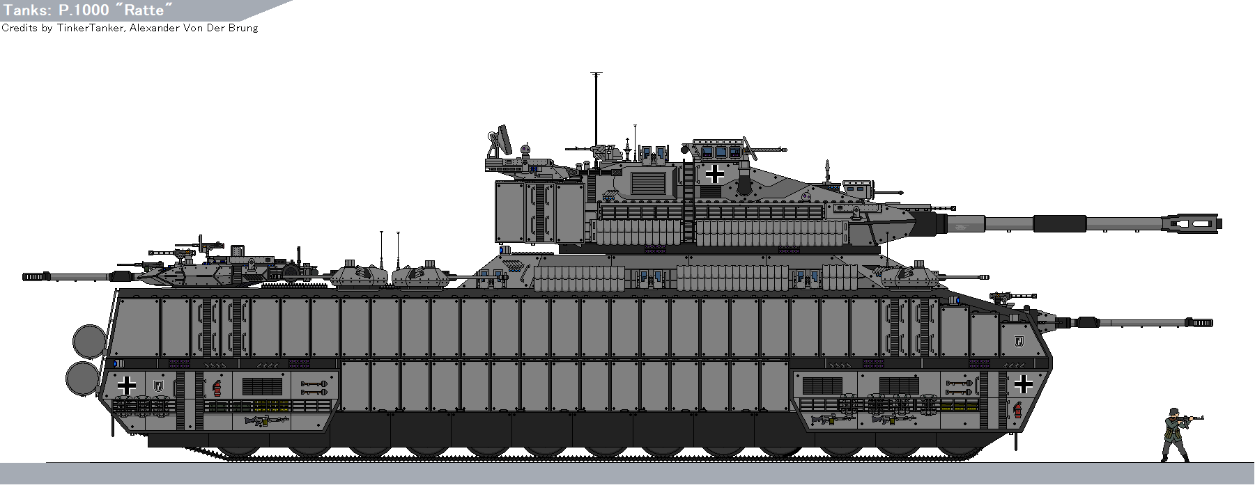 Hitler's 1000 Ton Super Tank. The Landkreuzer P. 1000 Ratte