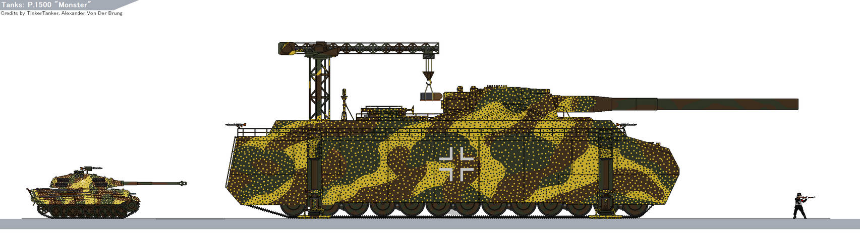 P 1500 Monster SimplePlanes | Landkreuzer P. 1500 Monster Rusty