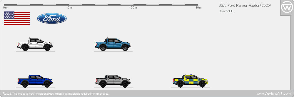 Ford Ranger Raptor Cartoon USA, Ford Ranger-Raptor (2020) by AlexanderVonDerBrung on DeviantArt