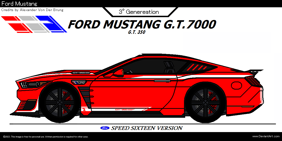 Ford Mustang G.T.7000, speed Sixteen Version by