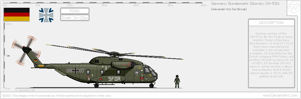 Adesivi HELI SCALE QUALITY Per Elicottero Sikorsky CH-53G Esercito Tedesco 84+73 - Foto 1